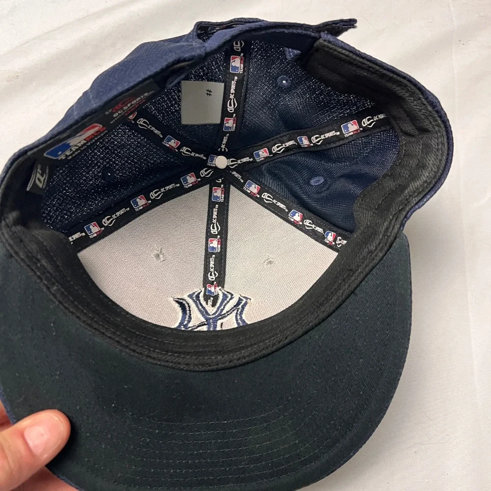 New York Yankees OC‎ Sports MLB Hat Navy Grey Q3 Technology OSFM Adjustable Cap
